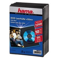 Hama DVD Slim Box 10, Black (00051181)